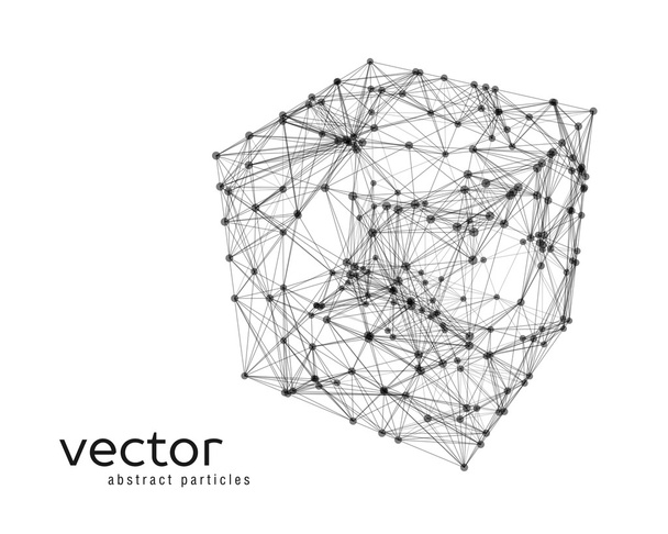 Abstract vector illustration of cube - Vettoriali, immagini