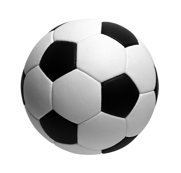 jalkapallo pallo eristetty valkoinen - Valokuva, kuva