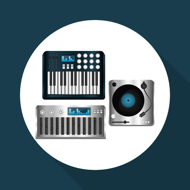 Music icon design - Vecteur, image