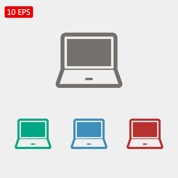 laptop icon illustration  - Wektor, obraz