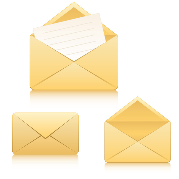 Vector icons - envelopes - Vector, imagen