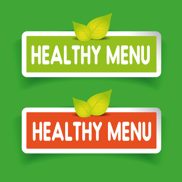 Set vettore etichetta menu sano
 - Vettoriali, immagini