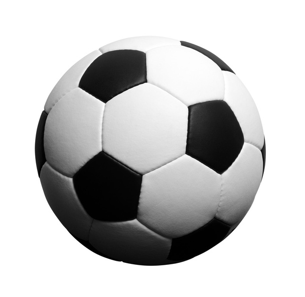 piłka nożna izolowana na białym - Zdjęcie, obraz