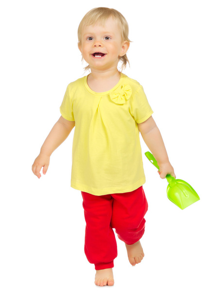 Little child with toy - Фото, зображення