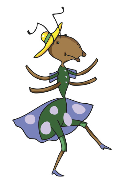 Fabuleuse fourmi danse
 - Vecteur, image