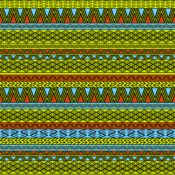 Seamless geometrical ethnic pattern - Vector, Image