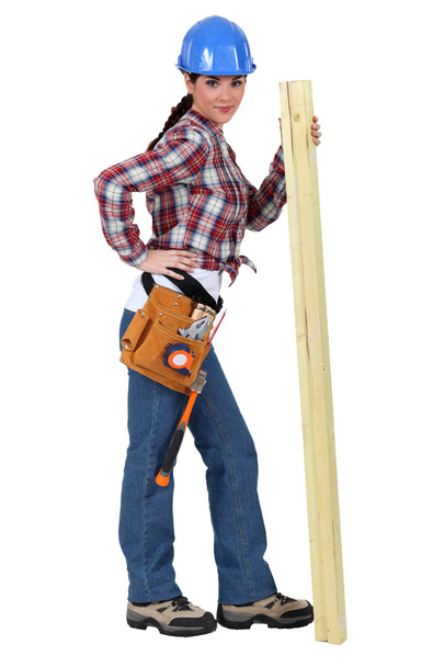 Female carpenter - Фото, зображення