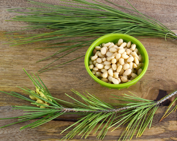 A bowl with pine nuts - Photo, Image