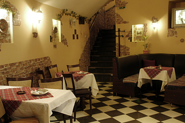 Restaurant interior - Fotoğraf, Görsel