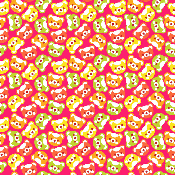 Pattern with bears - Vektor, obrázek