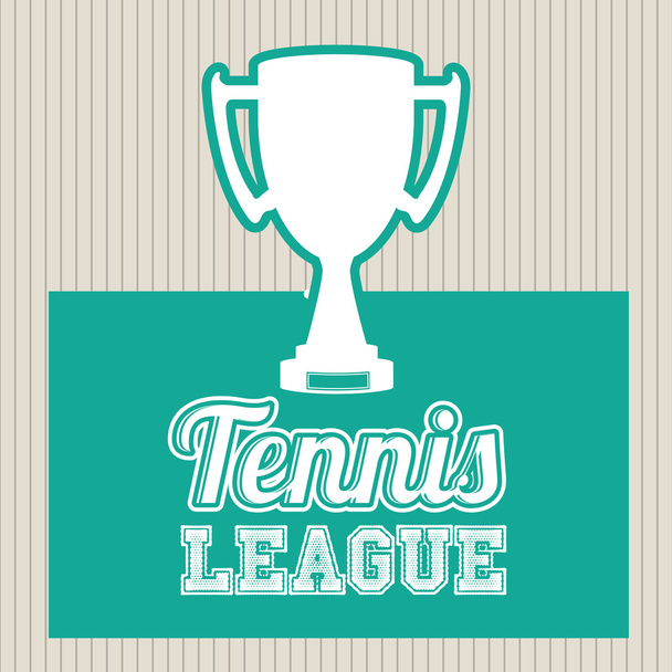 tennis league design - Vector, Image