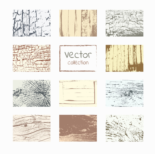 Wood textures template. - Vector, Image