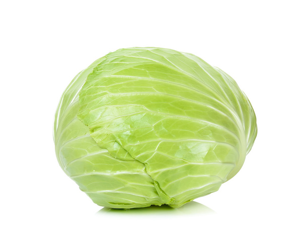 Cabbage isolated on the white background - Фото, изображение