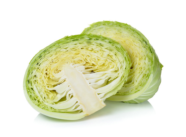 Cabbage isolated on the white background - 写真・画像