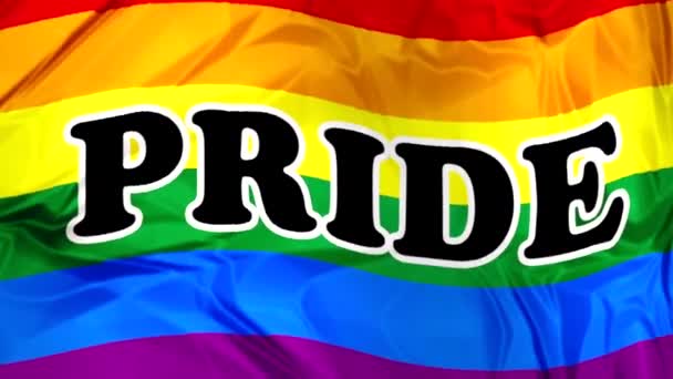 Orgullo Gay Bandera ondeando
 - Imágenes, Vídeo