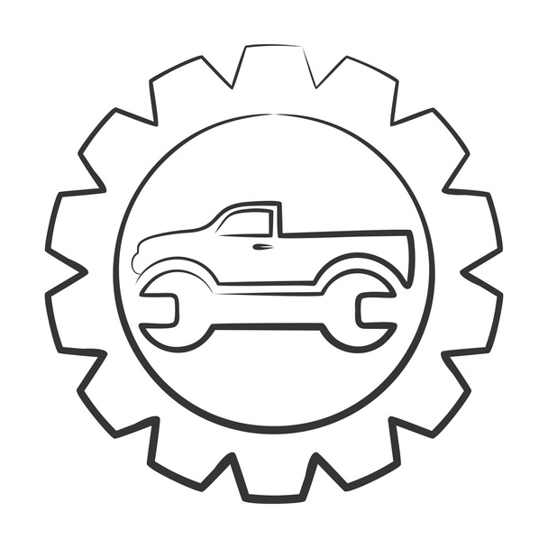 Logo-auto-service. - Foto, afbeelding