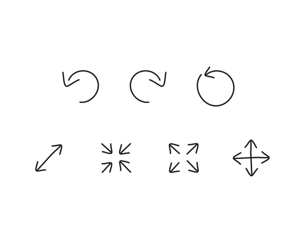 Verschillende pijlen pictogrammen - Vector, afbeelding