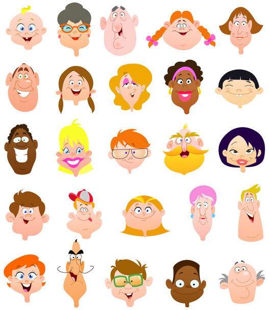 faces - Vector, Image