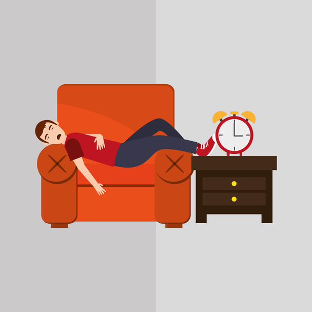 休息と睡眠のデザイン - ベクター画像