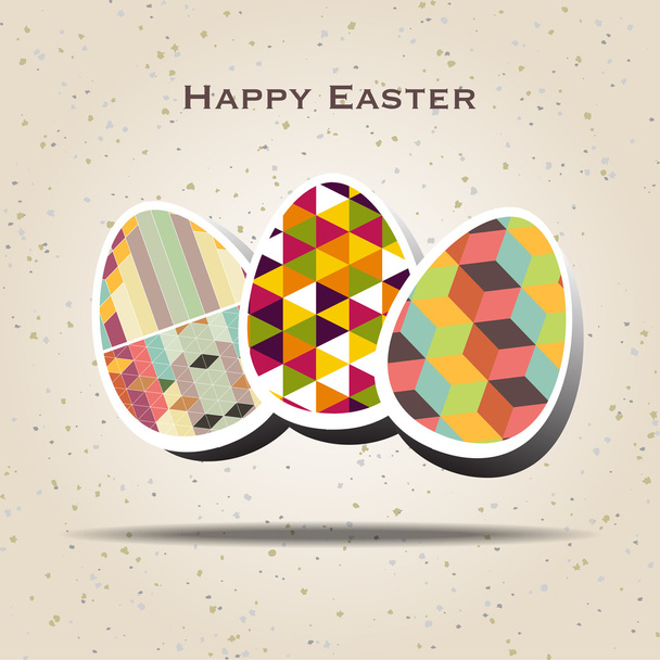 Fondo de Pascua con huevos de Pascua colección primavera
 - Vector, imagen
