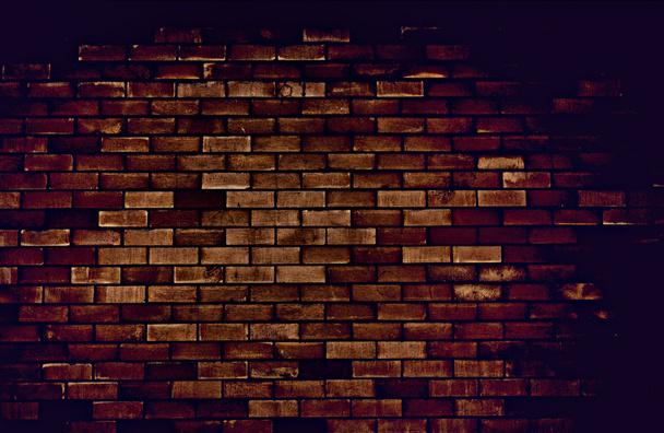 Gelbe Backsteinmauer Hintergrund - Foto, Bild