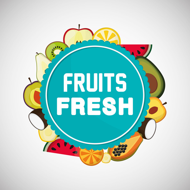 Fruits icon design - ベクター画像