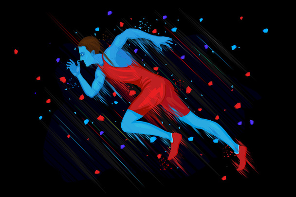 ilustrace běžec sportovce - Vektor, obrázek