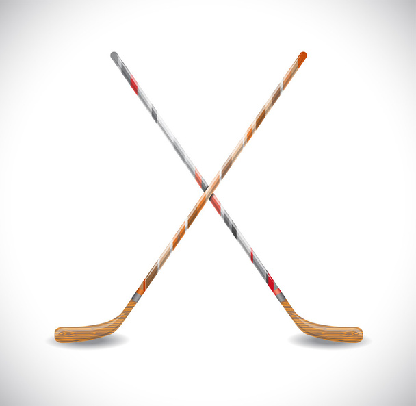 Isolated hockey sticks. - Vector, Image