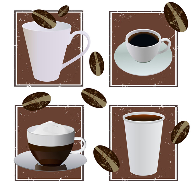 Coffee designs - Vetor, Imagem
