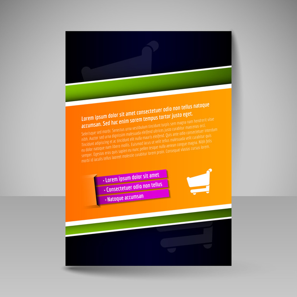 Folheto, capa de revista, brochura, modelo de design para pr de negócios
 - Vetor, Imagem