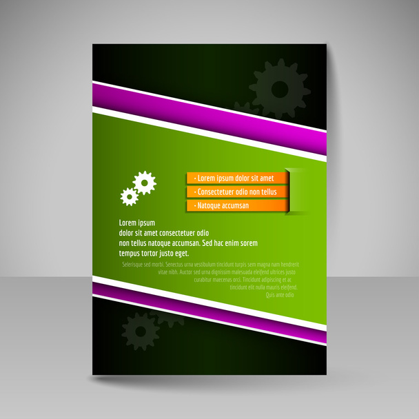 Šablona leták pro obchodní brožury, prezentace, webové stránky - Vektor, obrázek