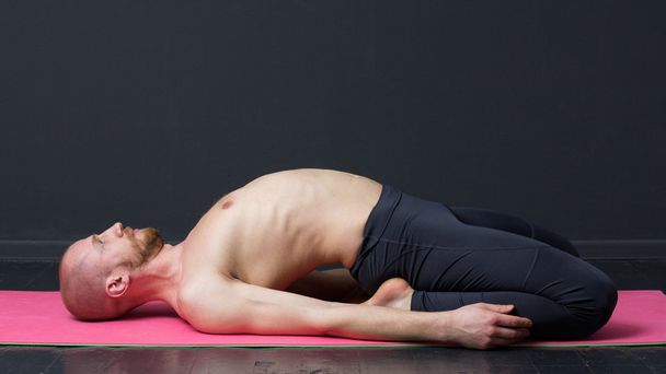 Yoga and fitness. Quadriceps stretching.  - Photo, Image