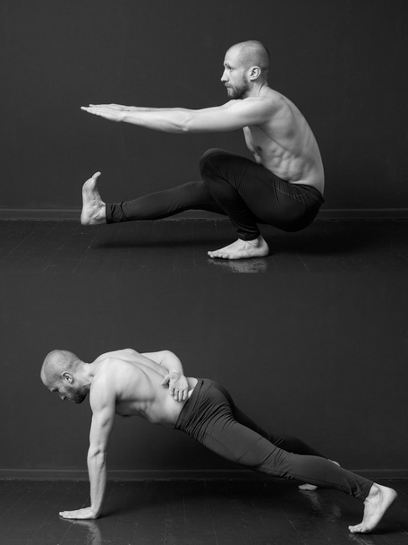 Het complex van lichaamsgewicht oefeningen - Foto, afbeelding