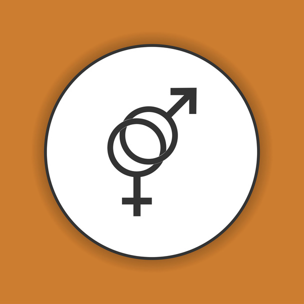 Símbolo sexual masculino e feminino - ilustração vetorial
 - Vetor, Imagem