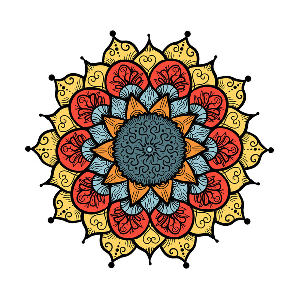 Mandala Line Template  - Vector, afbeelding