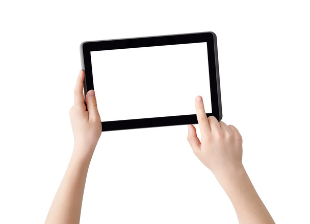 Hands with Tablet - Photo, Image