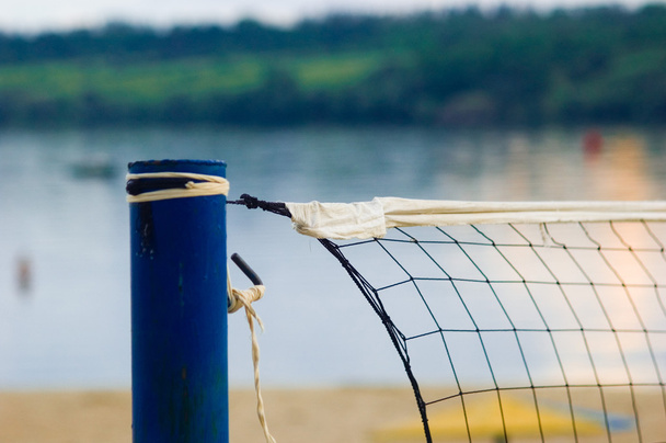  volleyball net on summer beach - Fotografie, Obrázek
