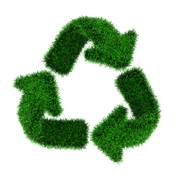 Simbolo riciclaggio erba
 - Foto, immagini