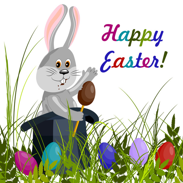 Happy Easter greeting card. - Vektor, Bild