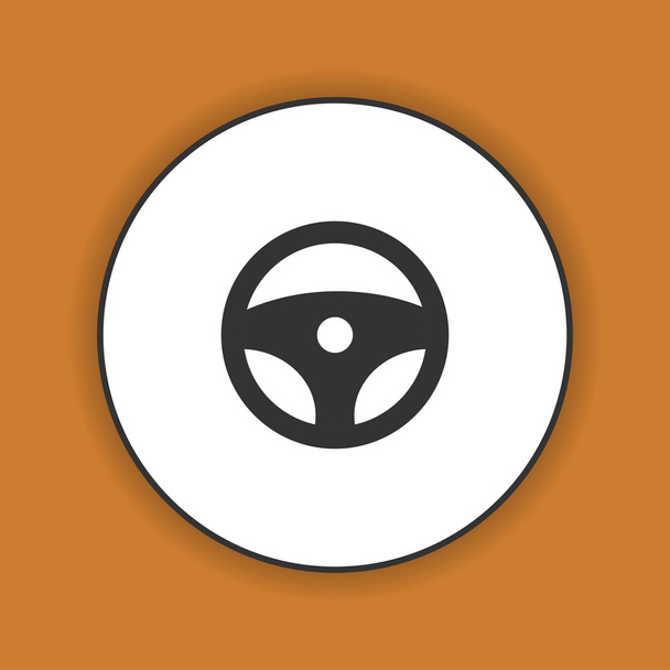 icon steering wheel - Вектор, зображення