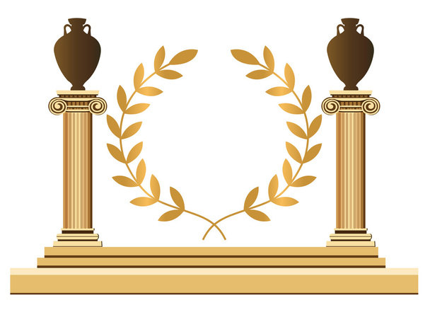 Símbolos griegos antiguos
 - Vector, Imagen