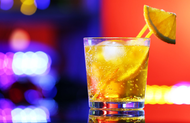 Glass of cocktail on bar   - Foto, Imagen