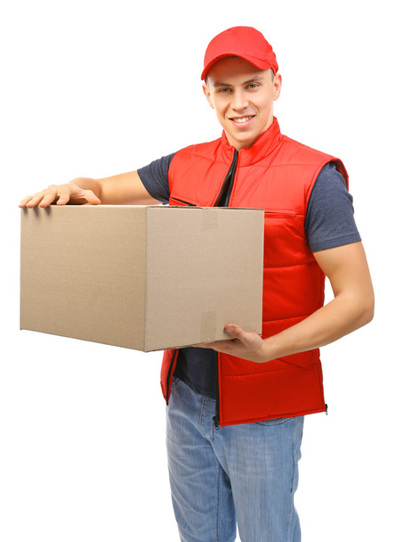 Young handsome delivery man  - Foto, immagini