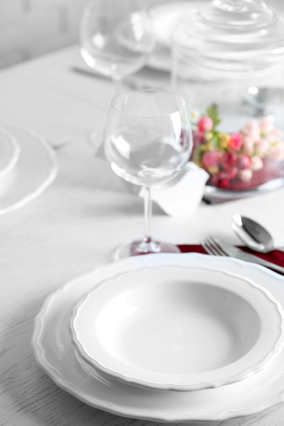 Table set at restaurant - Foto, Imagem