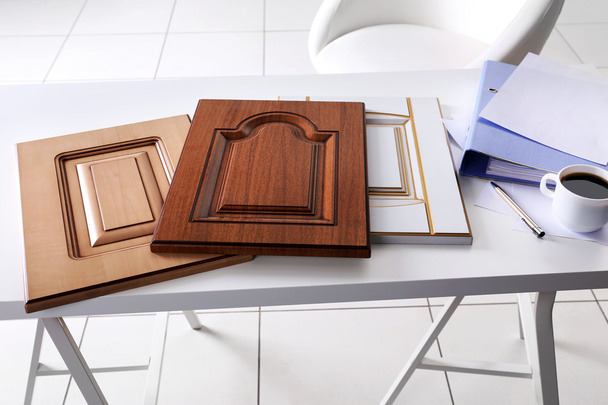 Samples of panels with imitation of wood - Photo, Image