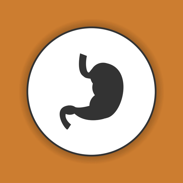 Icono del estómago humano
 - Vector, imagen