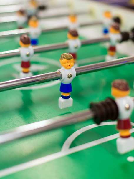 Table football board game with plastic players. - Фото, изображение