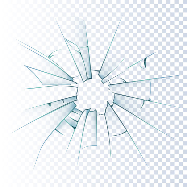 Розбита матове скло реалістична ікона
 - Вектор, зображення
