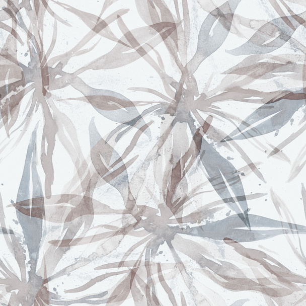 Watercolor Leaves Seamless Pattern - Photo, image