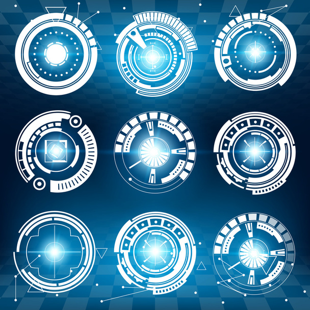 Abstract future, concept vector futuristic virtual graphic touch user interface HUD. - Vector, imagen